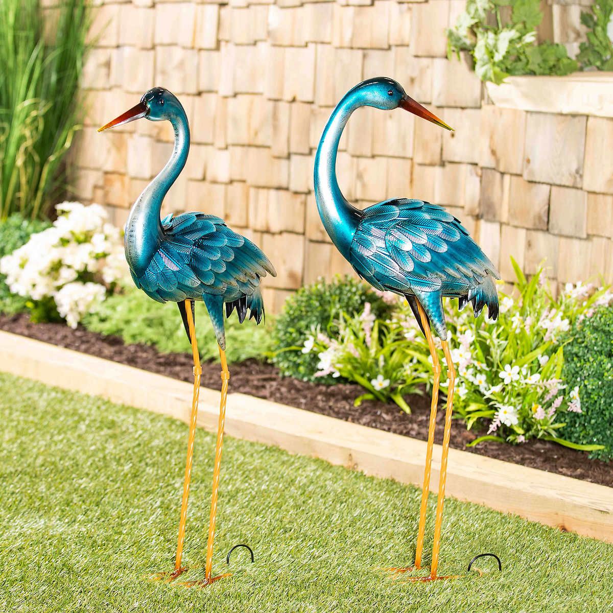 Evergreen 35in Blue Heron Statue Pair 1622838 #95965