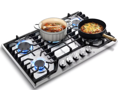 30 inch Gas Cooktop with 5 Burners Built-in Gas Stove Top