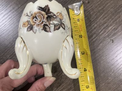 Vintage naploware egg planter vase