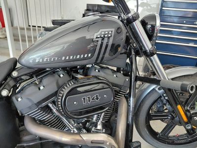 Harley-Davidson 114 Motorcycle with Custom Grips and Gas Cap