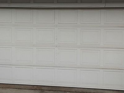 16x7 garage door used steel back insulated