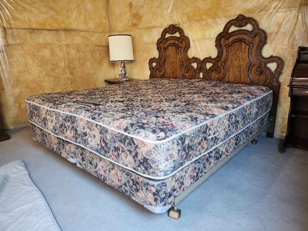 King bed: Buirlington headboard, frame, box springs, and Sealy Posturepedic Mattress