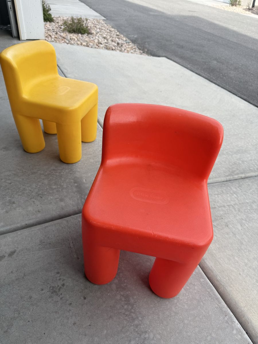 Little Tikes Orange Chairs
