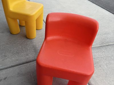Little Tikes Orange Chairs