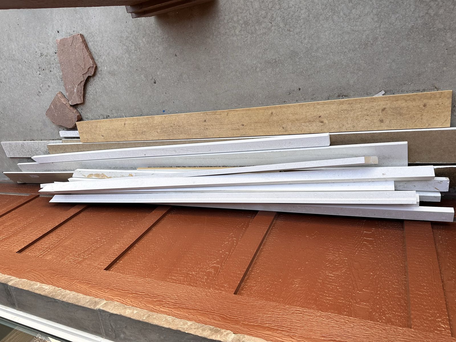 Cabinet fronts and floor trim pieces