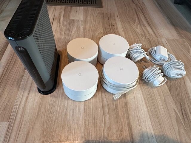 Routers-4 and Modem-high speed