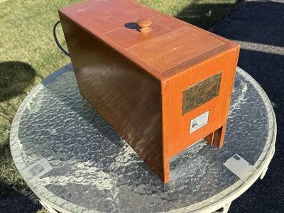 Vintage Excaliber Flour Mill Grinder Grain Wood Box