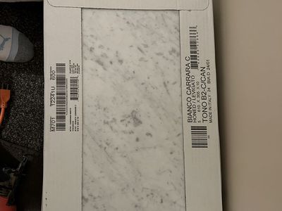 Bianco Carrara Honed Tile 12x24 Marble Tile