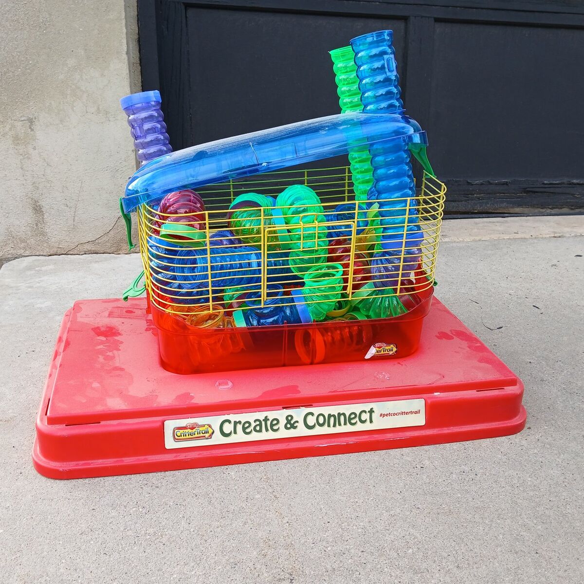 Hamster Cage with Lots of Tubing