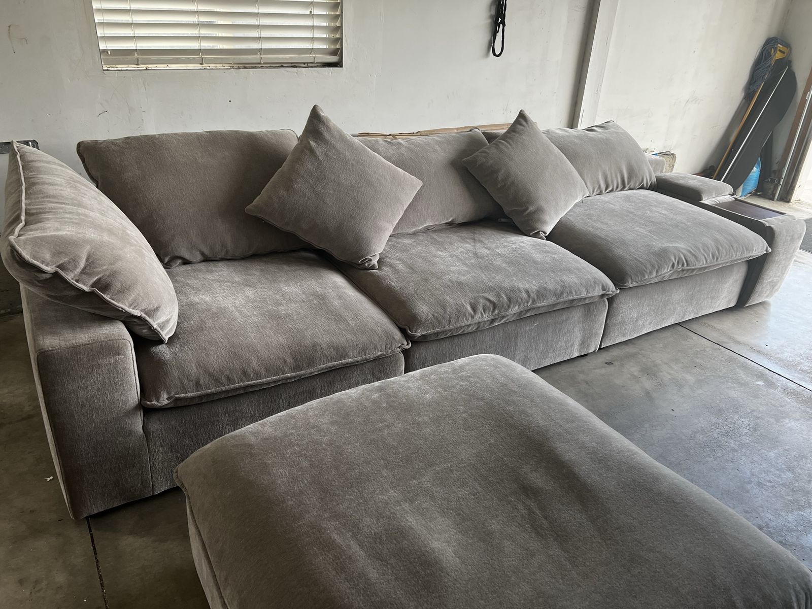 Sereen 5-piece Fabric Modular Sectional, Taupe