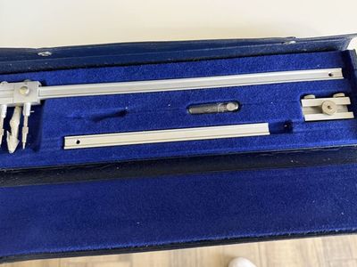 Alvin 961A Beam Compass Set - Precision Drawing Tool with Case