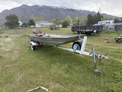 14 Aluminum Fishing Boat Plus Trailer