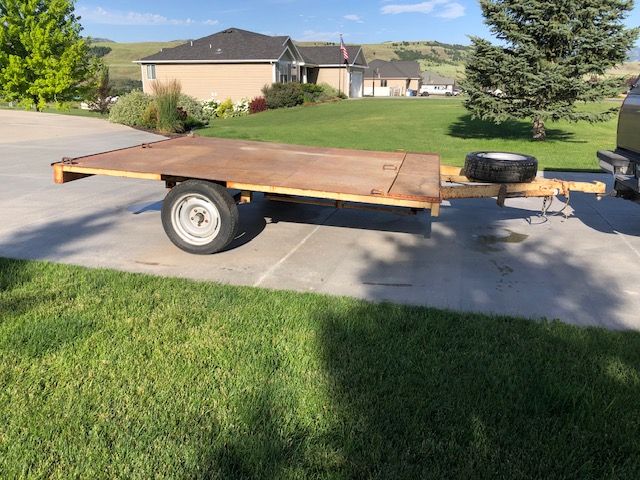 8"x10" Heavy Duty Diamond Plate trailer with ramp