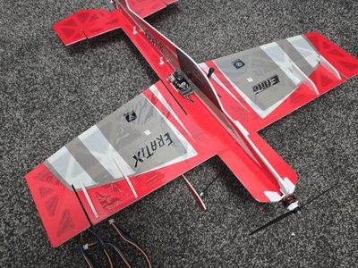 umx eratix RC plane with batteries