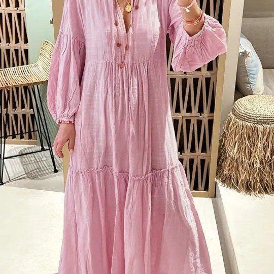 Women's Summer Dress short sleeve, light pink, light and airy fabric, 1XL NEW Pick up in Mapleton, cash or Venmo
