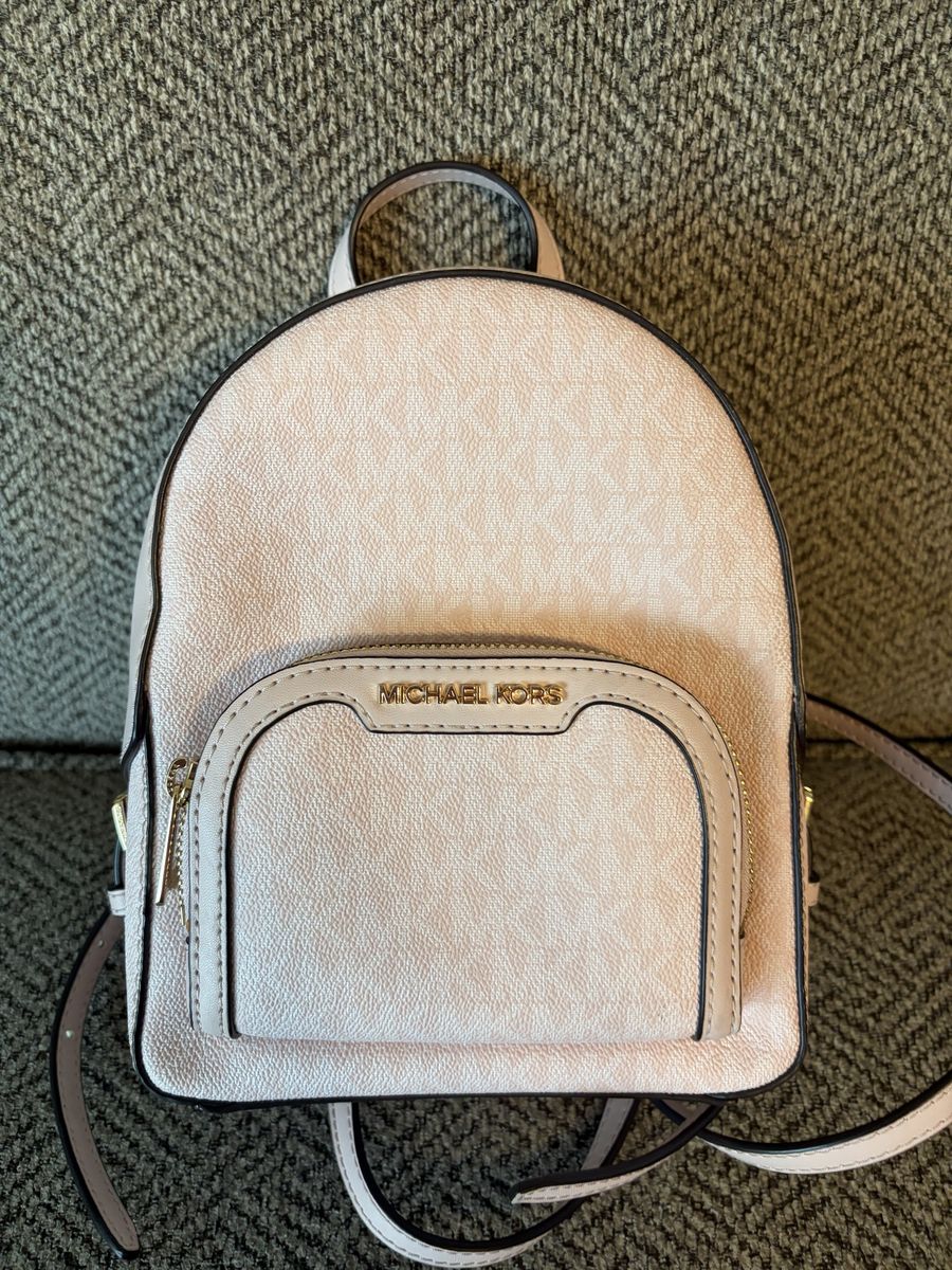 Michael Kors Pink Signature Monogram Mini Backpack
