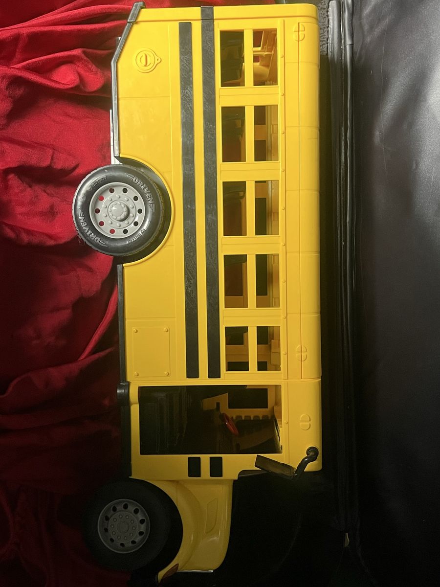 Driven by Battat Toy School Bus Yellow Large Plastic Vehicle