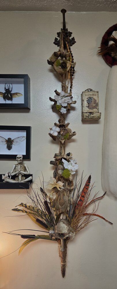 Bone and Nature Art Piece