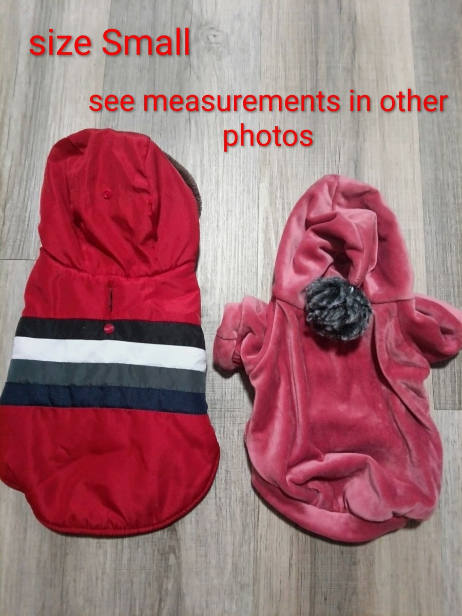 Lot two dog clothing sz small