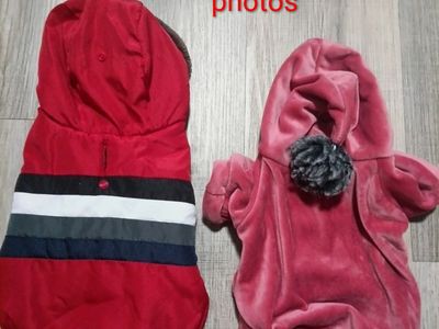 Lot two dog clothing sz small