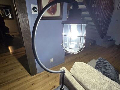 Black metal table lamps/living room lights