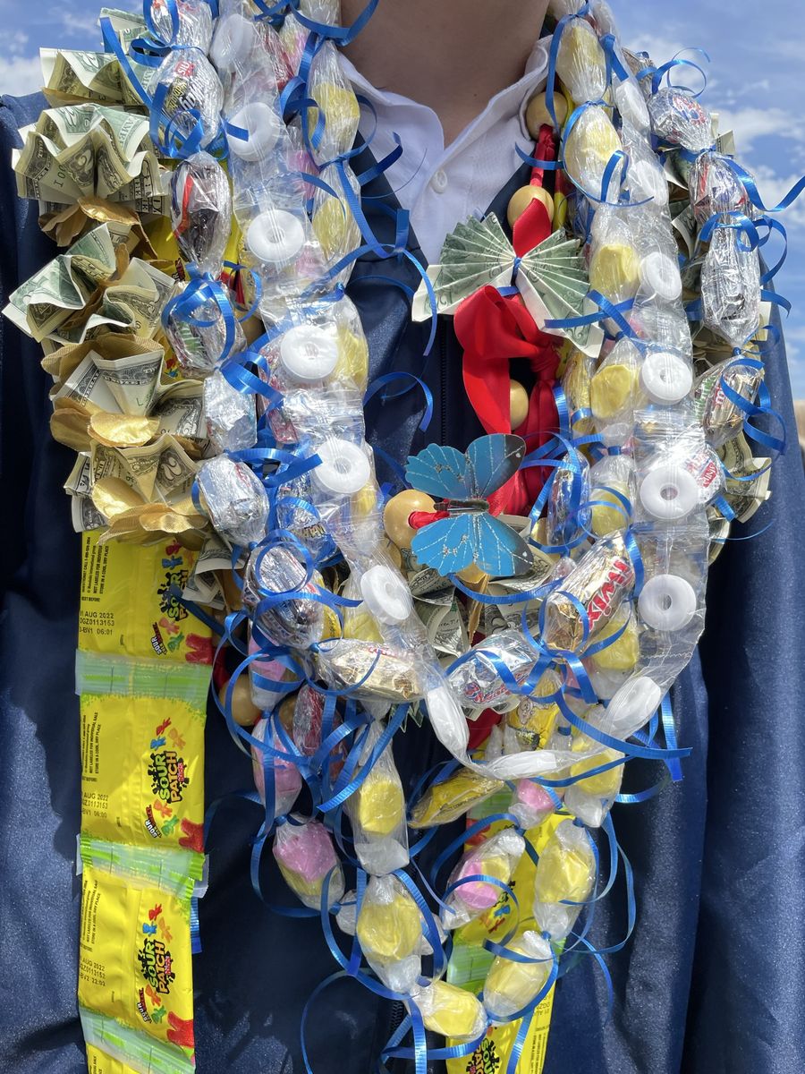 Graduation Lei, money leis, snack leis