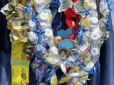 Graduation Lei, money leis, snack leis