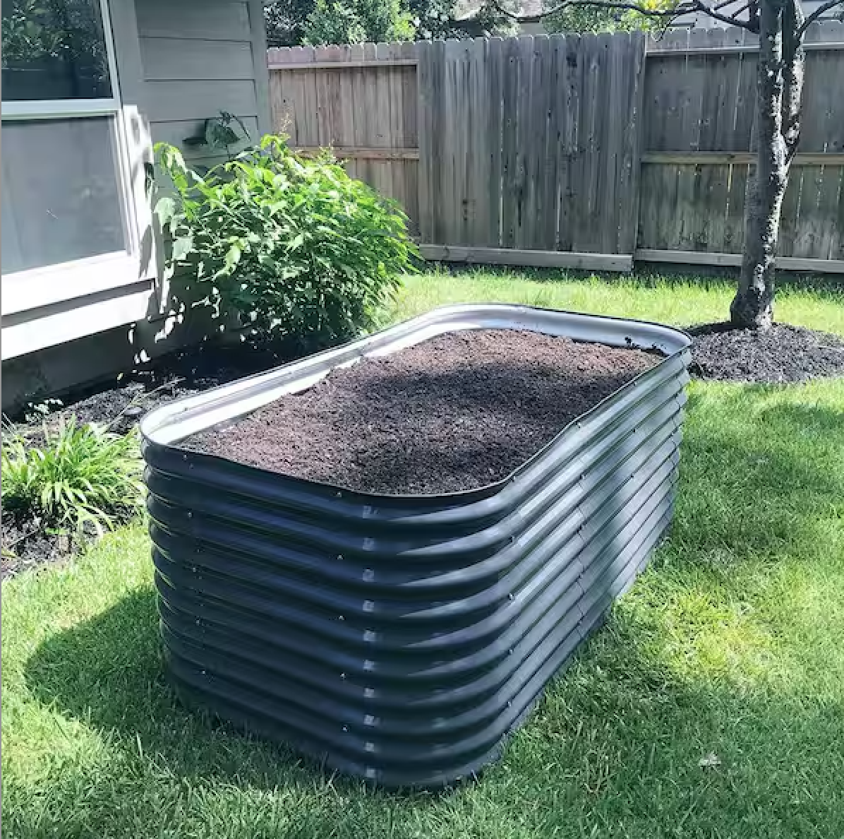 NEW Vego 32″ Extra‑Tall 9‑in‑1 Modular Raised Garden Bed Kit – Modern Gray