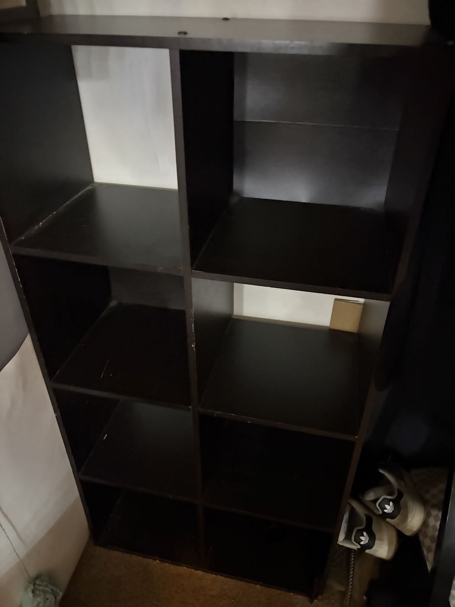 Black bookshelf
