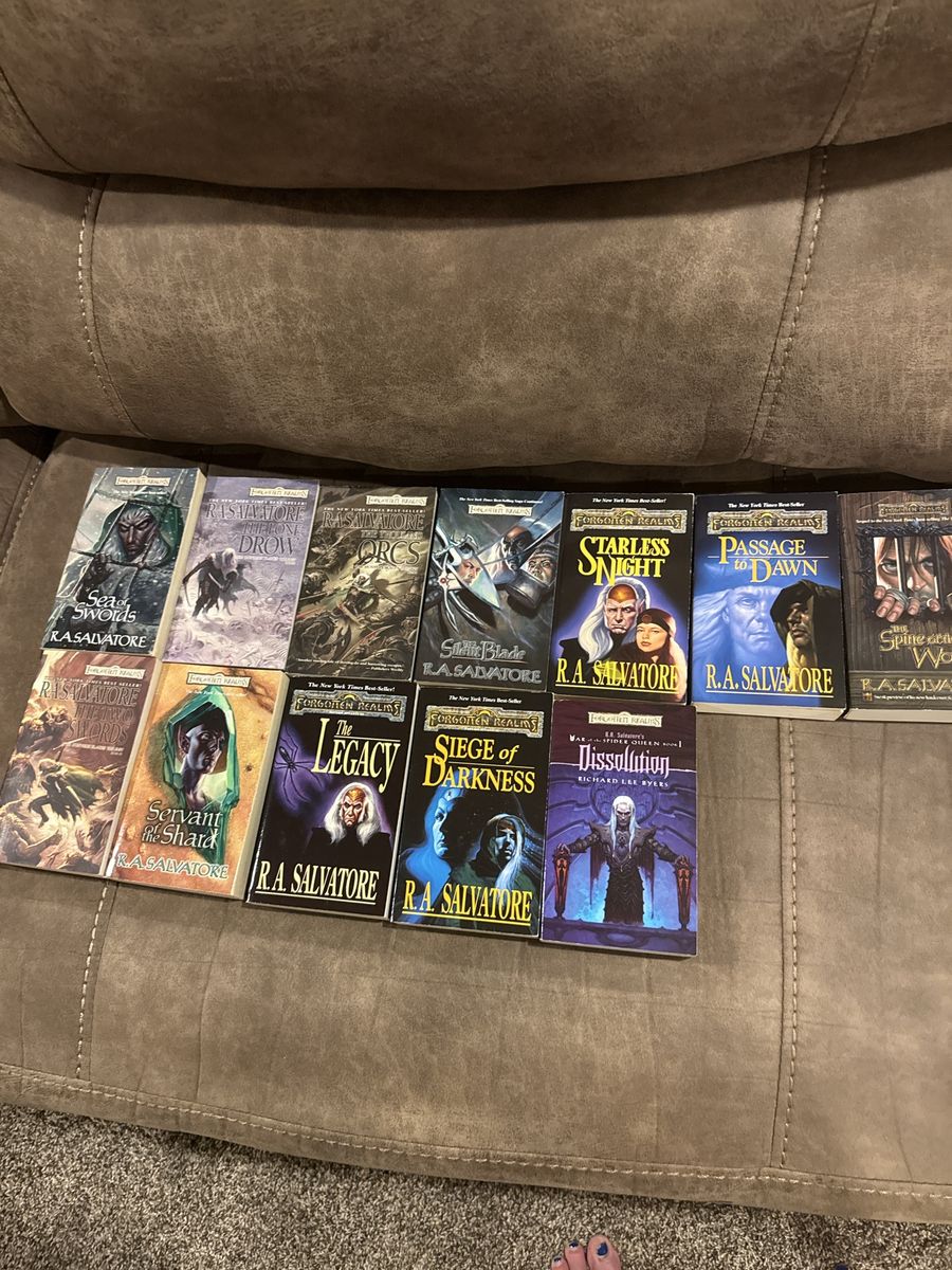 Forgotten Realms R.A. Salvatore Paperback Book Lot of 12