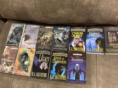 Forgotten Realms R.A. Salvatore Paperback Book Lot of 12