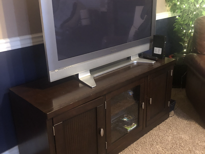 Beautiful Cherry Wood Entertainment Center