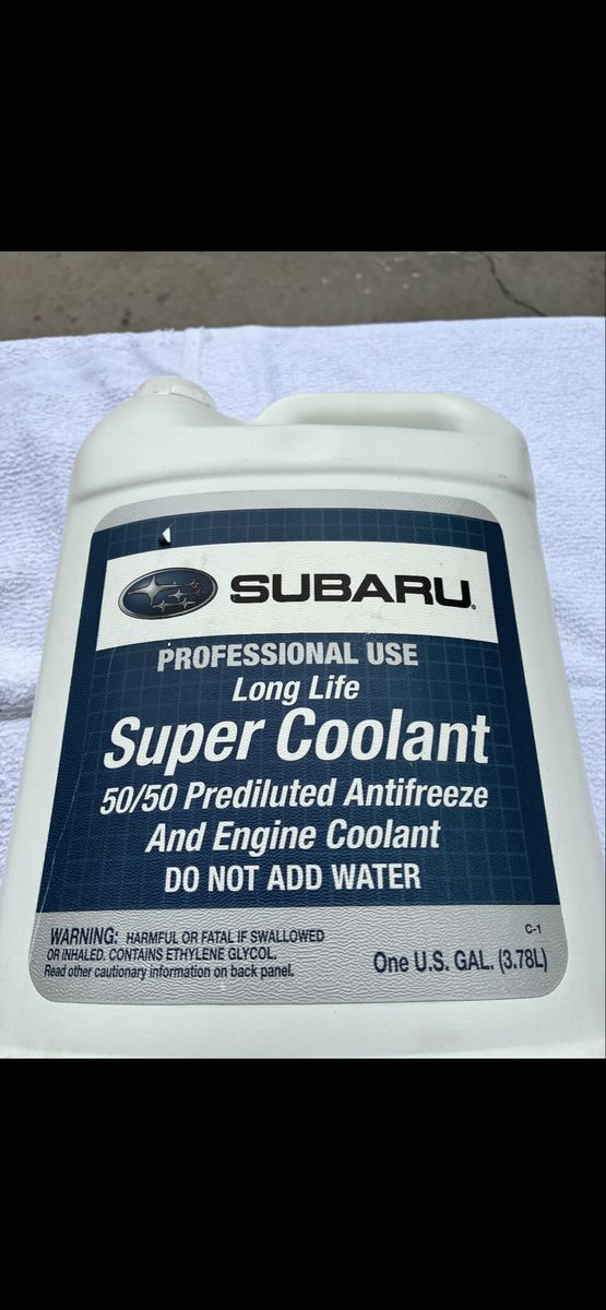 Subaru 50/50 Prediluted antifreeze and engine coolant 