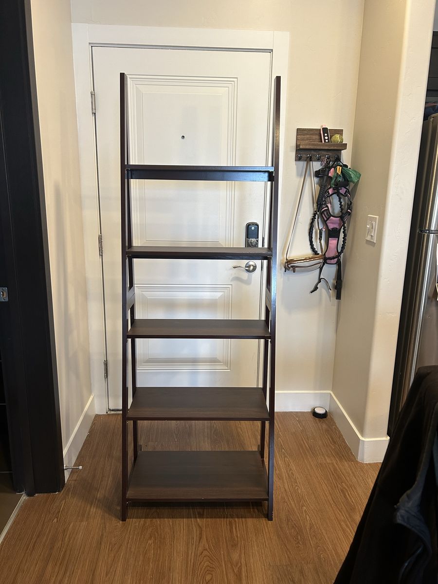 5-Tier Ladder Bookshelf Storage Organizer
