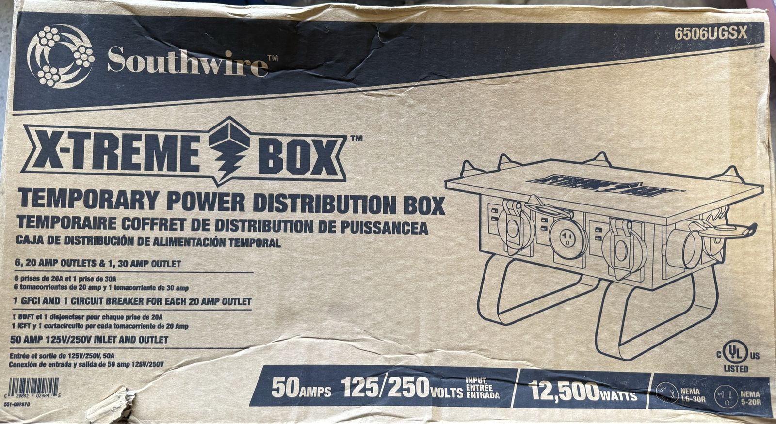 Brand New Southwire Power Box with 25’ whip