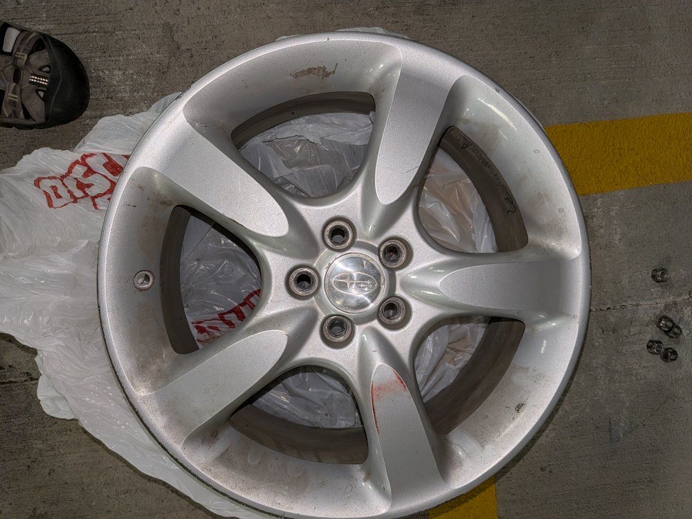 5x100 Subaru 5 spoke OEM wheel 17"
