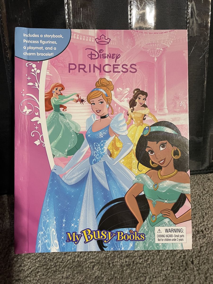 Disney Princess My Busy Books Storybook and  Figurines.