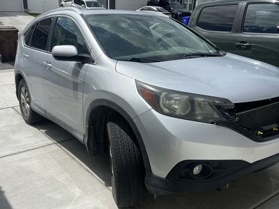 Silver Honda CR-V AWD Damaged Project Car