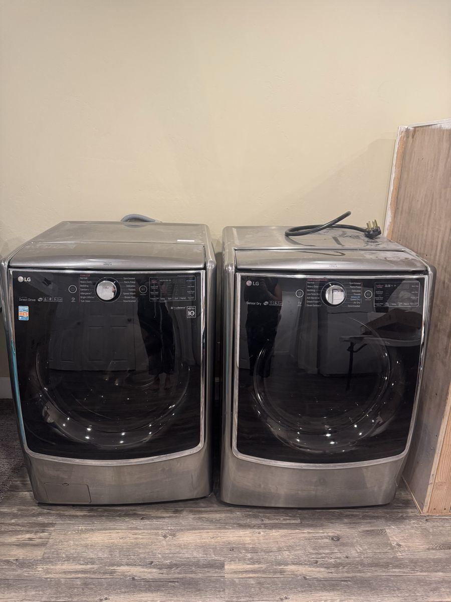 LG washer and dryer
