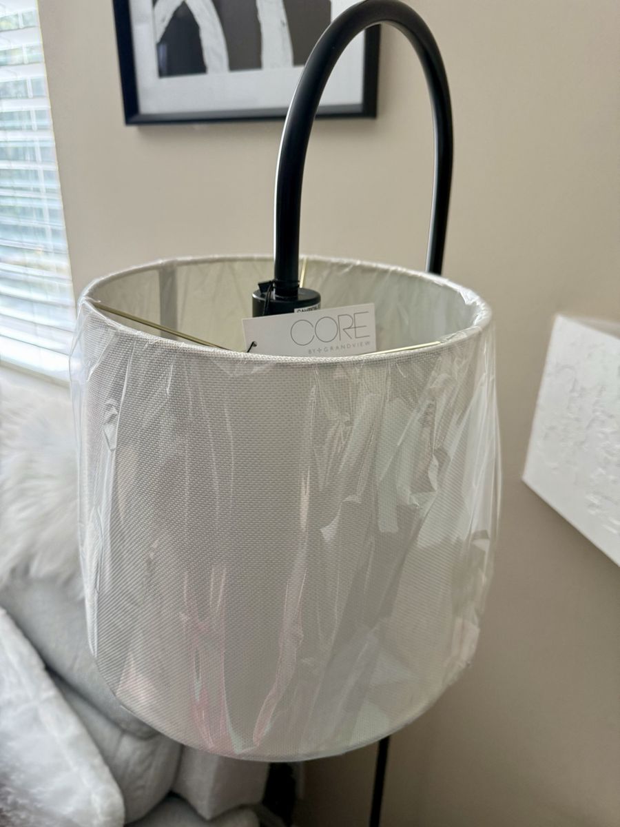 Floor Lamp With White Shade