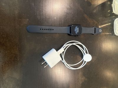 Apple Watch SE 2nd Generation (GPS, Cellular, 44mm) Midnight Aluminum Case with Midnight Sport Band & Charger