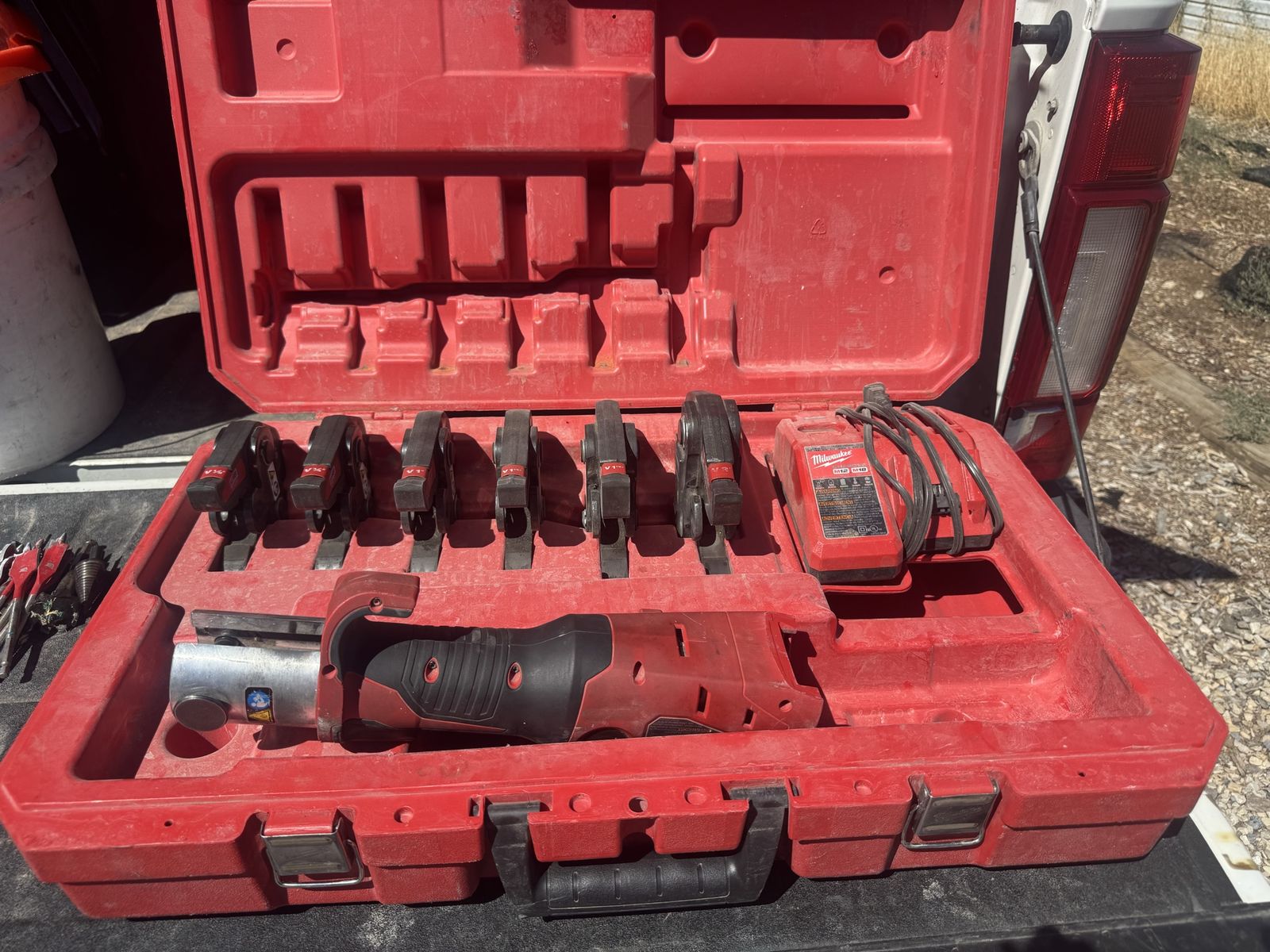 Milwaukee ProPress Tool Kit with 1/2" - 2" Jaws, Charger, and Case