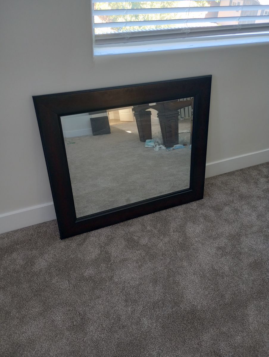 Black 35" X 30" Mirror