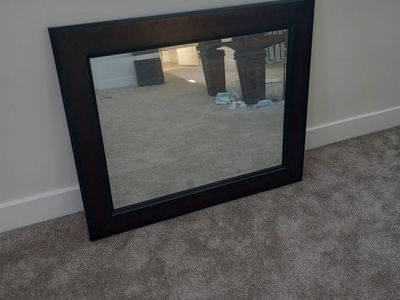 Black 35" X 30" Mirror