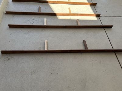 King size mattress/boxspring support slats
