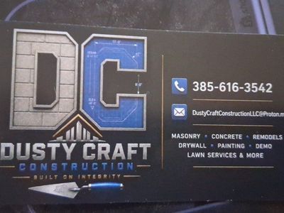 Dusty Craft Construction | Masonry, Concrete Cutting, Remodels & AI Lawn Services