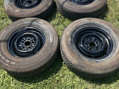 5x4.50 wheels 215/75/14 tires