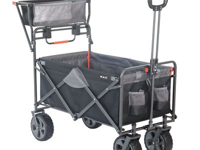 Macsports Foldable Portable Push-Pull Wagon Cart