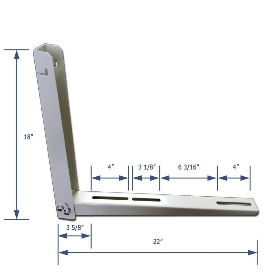 Heavy-Duty Mini Split Air Conditioner Bracket for Outdoor Condenser Unit - Wall Mount Support