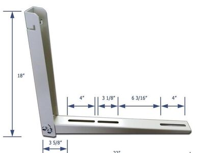 Heavy-Duty Mini Split Air Conditioner Bracket for Outdoor Condenser Unit - Wall Mount Support